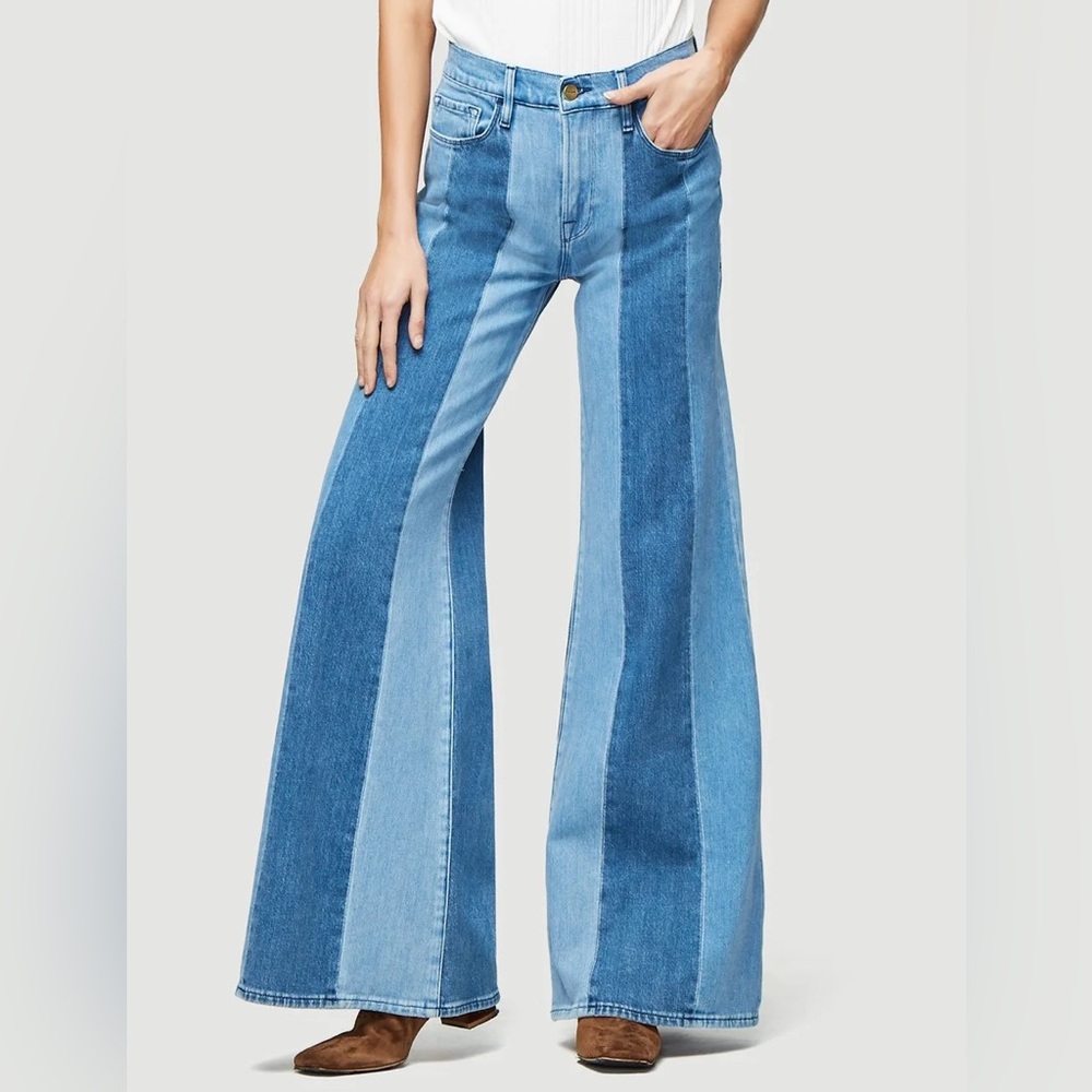 💙👖 Frame Denim le palazzo paneled jeans